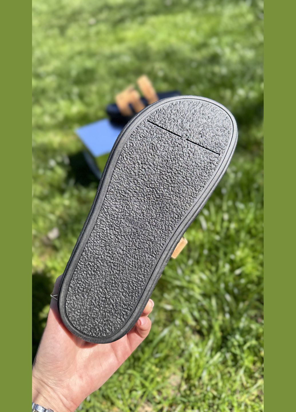 Коричневые женские шлепанцы ALLSY