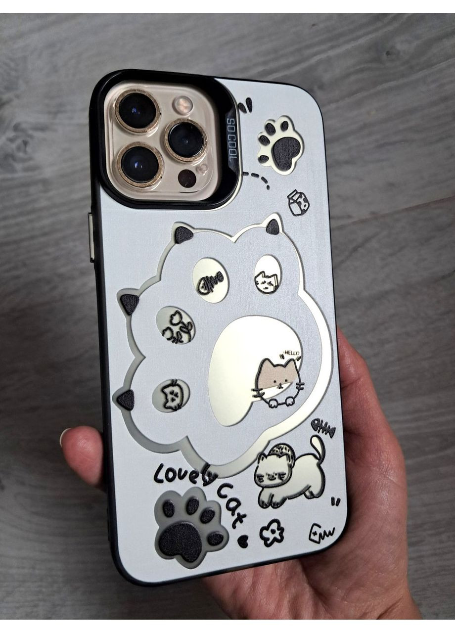 Чехол на 13 Pro Max силиконовые борты акриловый бампер с кошачьей лапкой No Brand (360896640)