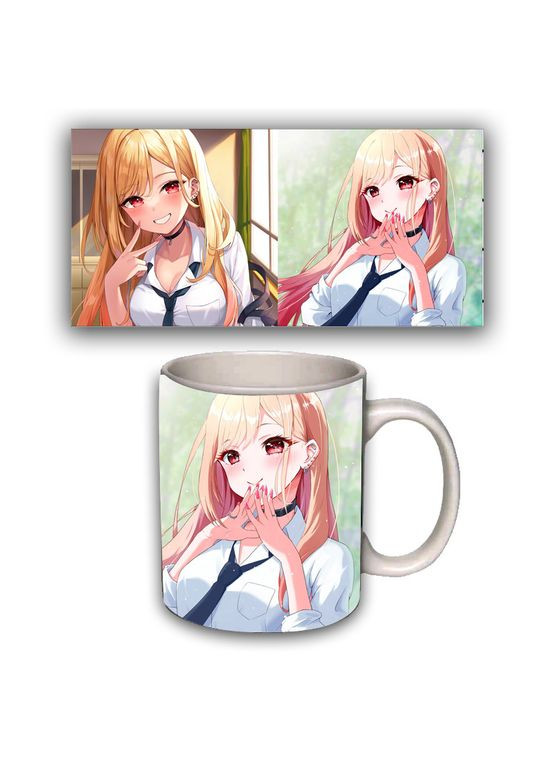 Чашка белая аниме Эта фарфоровая кукла влюбилась (z1450) No Brand (327008004)