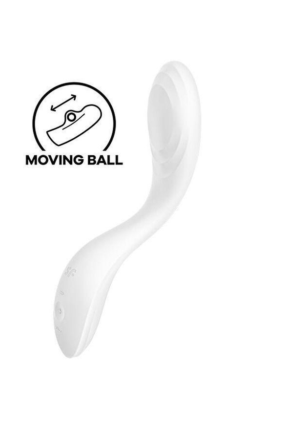 Вібратор із перлинною стимуляцією точки G Rrrolling Pleasure White Satisfyer (303879287)