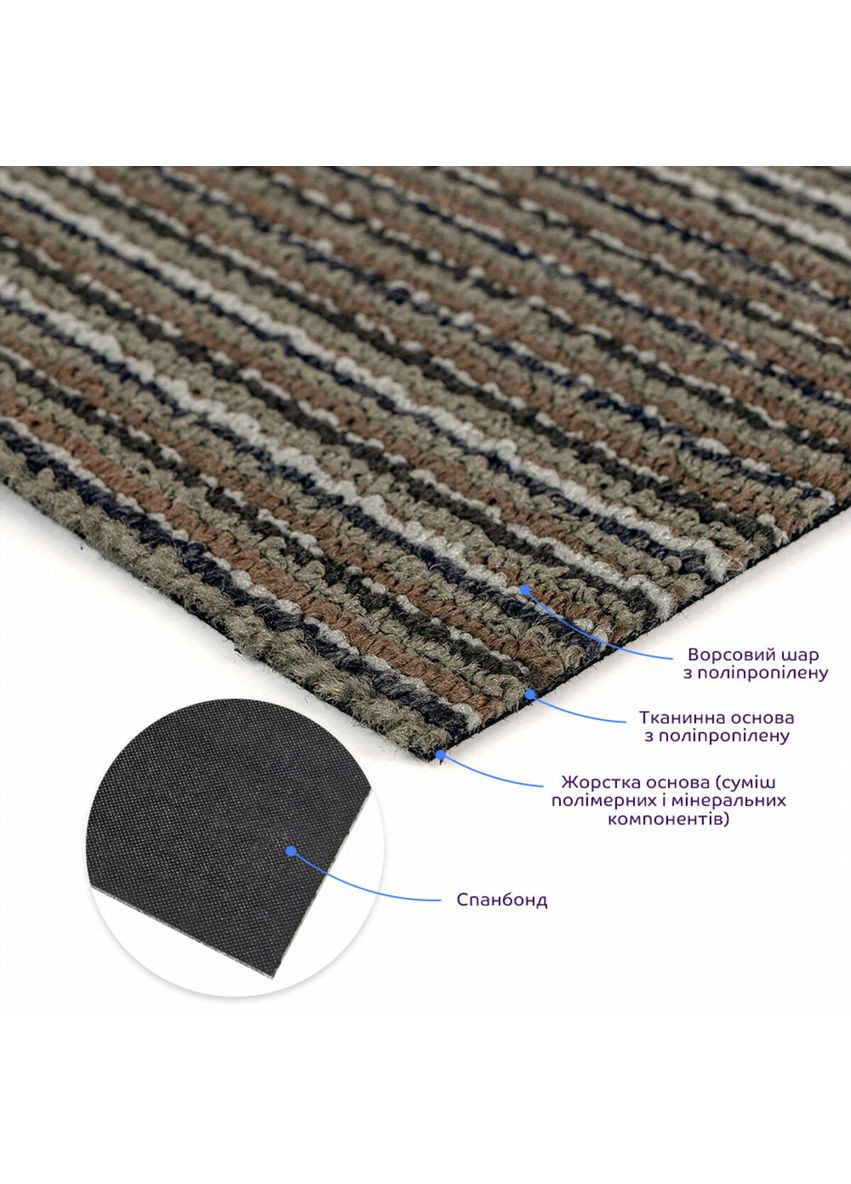 Плитка под ковролин без клеевого слоя 500х500х4мм SW-00002714 Sticker Wall (370441162)