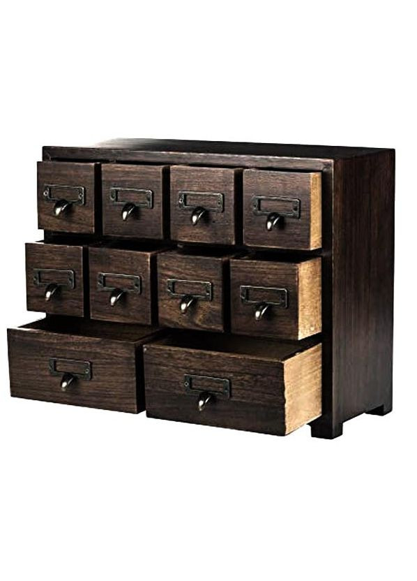 Міні-комод з дерева Каранган мокко (МНК-005410) No Brand (328227308)