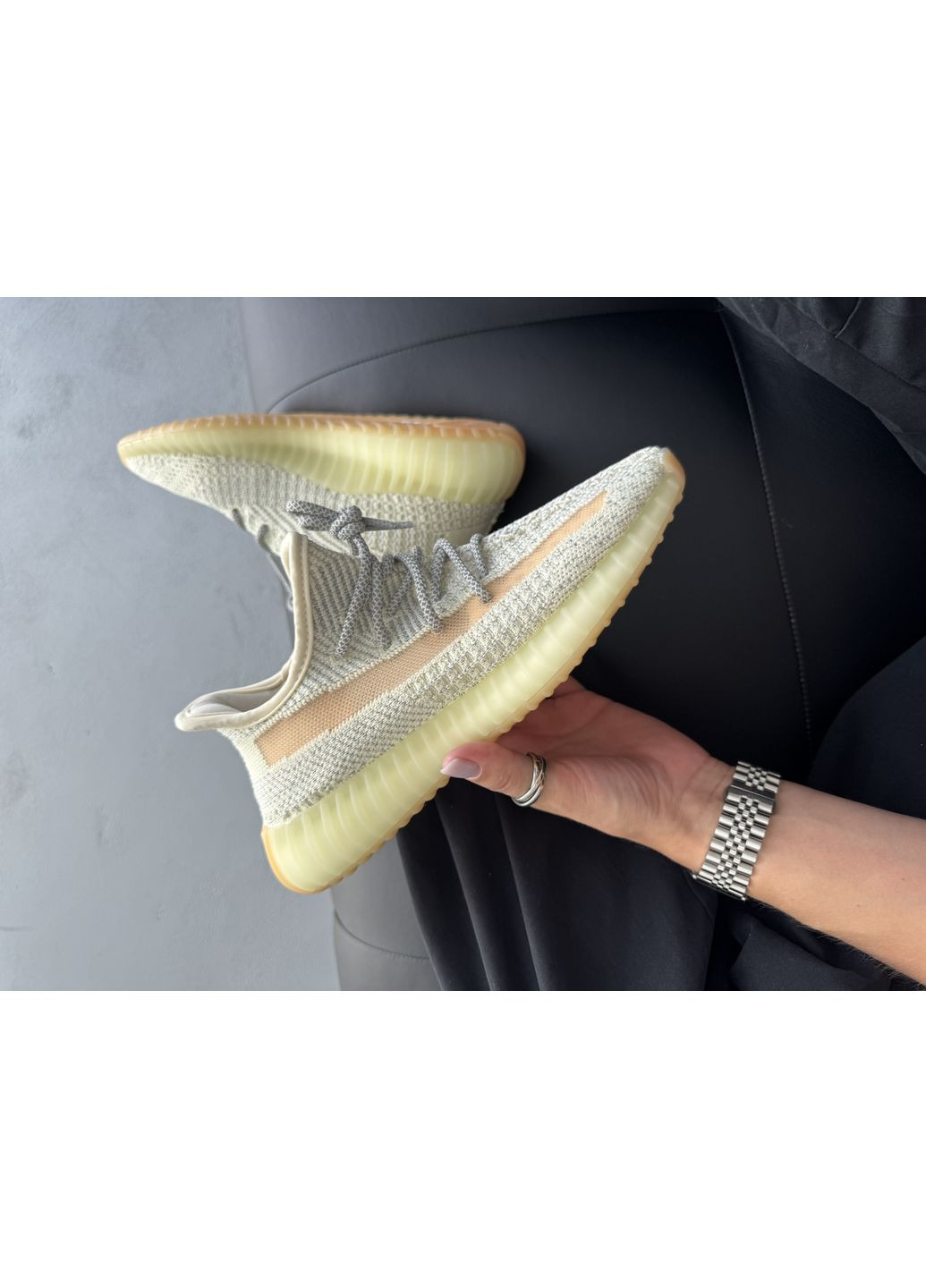 Комбіновані Осінні кросівки чоловічі adidas yeezy 350 lundmark reflective адідас ізі буст No Brand