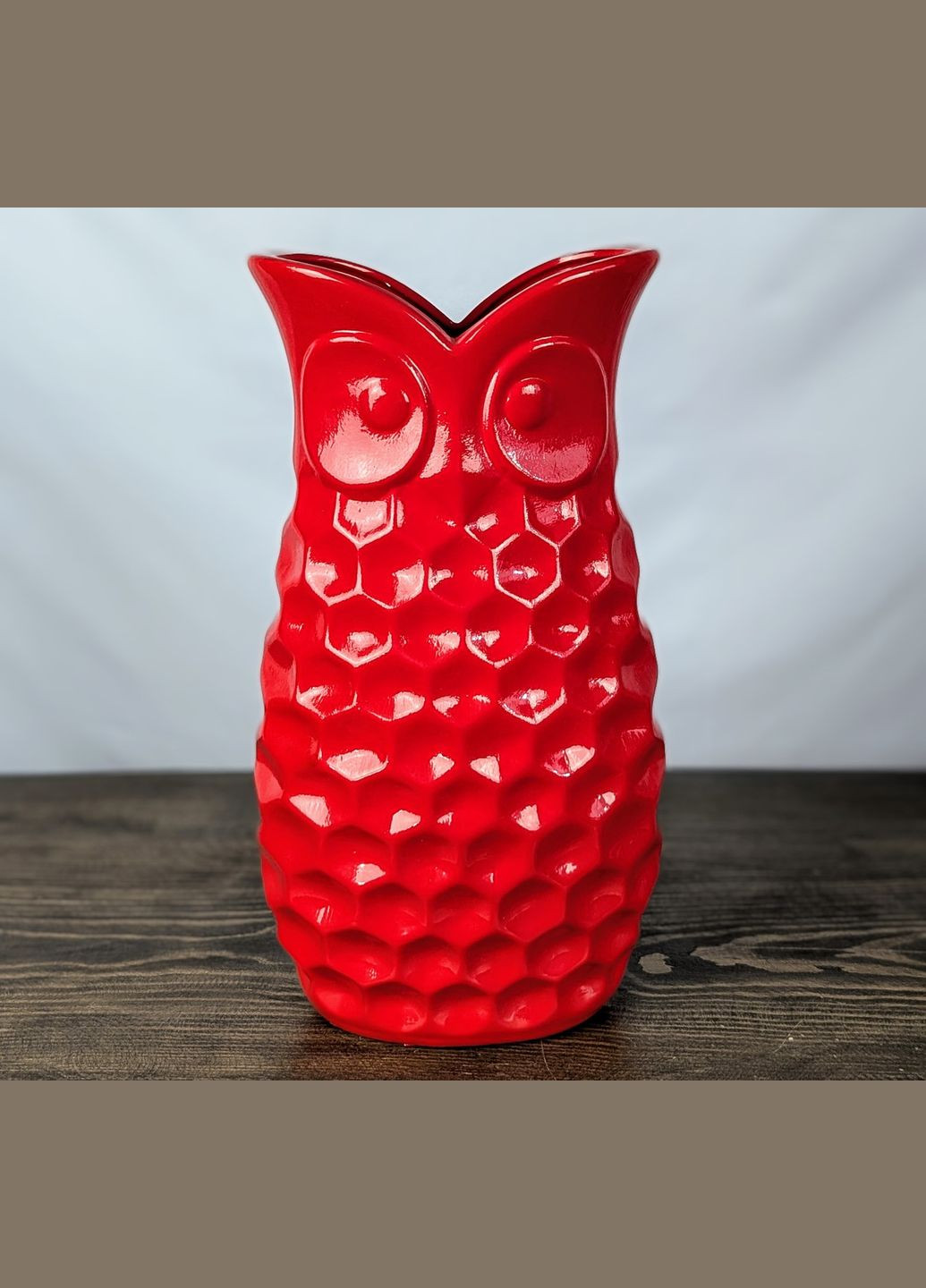 Ваза Nana Ceramics Сова красная 38 см No Brand (323220981)