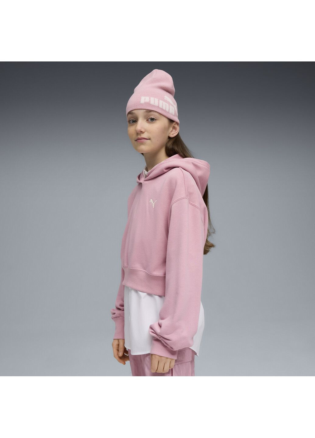 Дитяча худі WARDROBE ESS Short Length Hoodie Youth Puma (371994943)