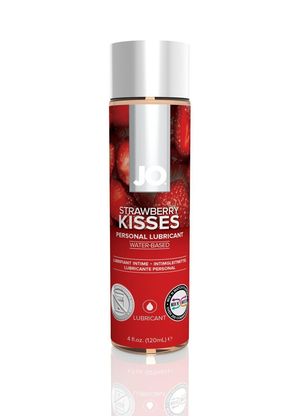 Змазка на водній основі H2O Strawberry Kiss (120 мл) без цукру, рослинний гліцерин System JO (289873153)
