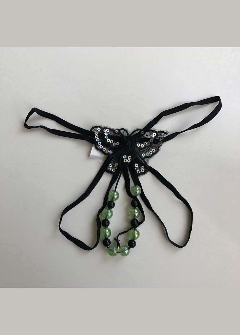 Женские трусики стринги с бусинами светящиеся в темноте No Brand (319158951)