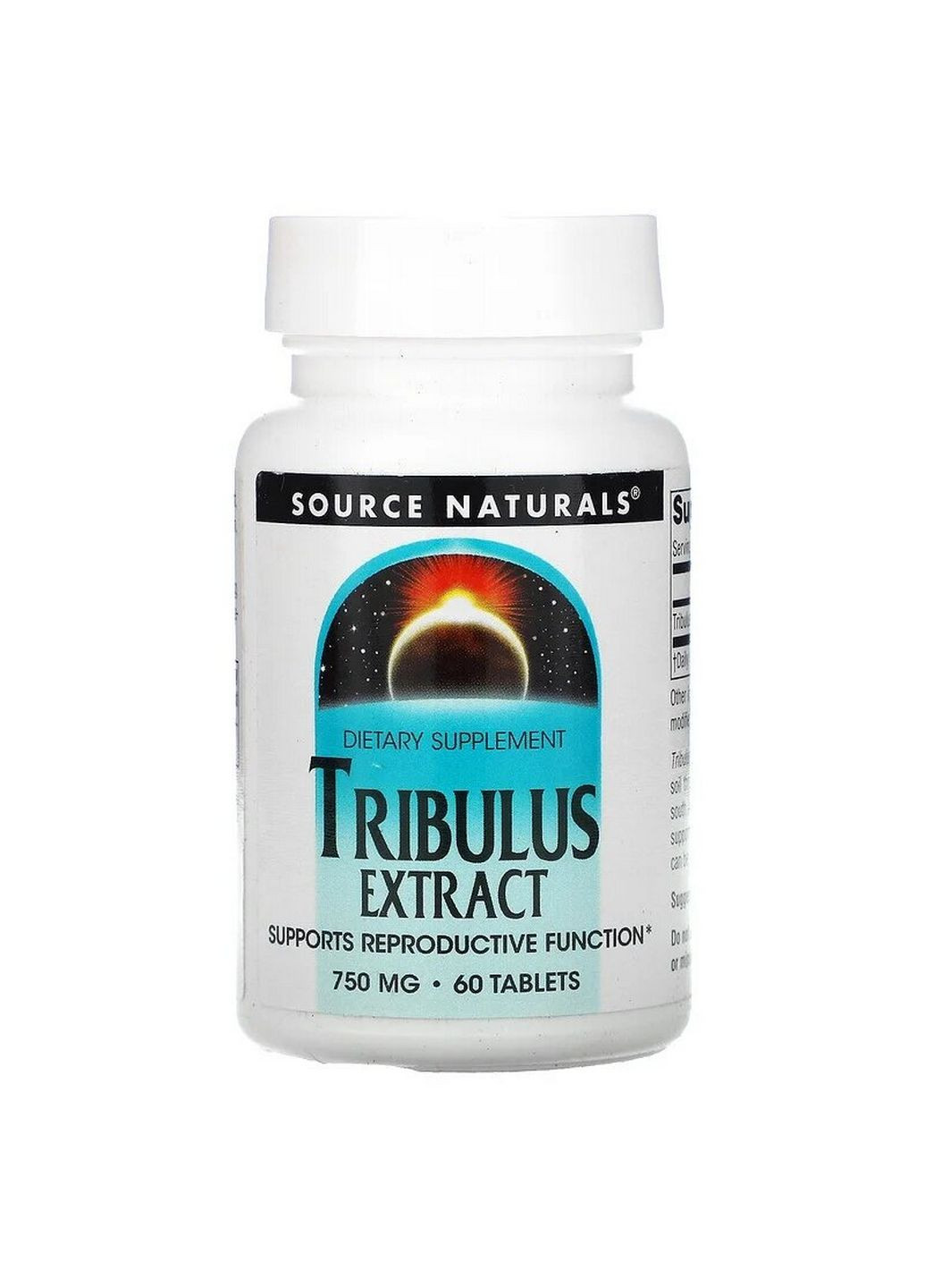 Стимулятор тестостерону Tribulus Extract 750 mg, 60 таблеток Source Naturals (293342349)