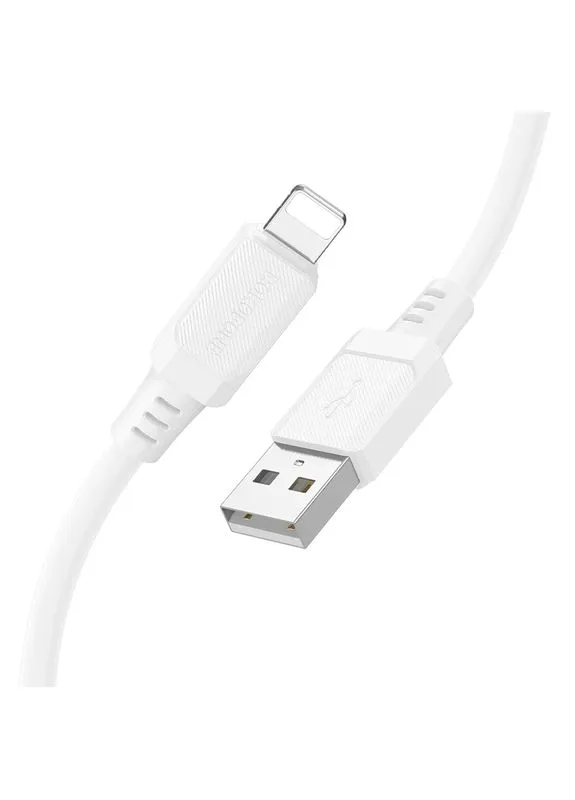 Кабель BX115 Lotto silicone charging data cable iP White Borofone (403221541)