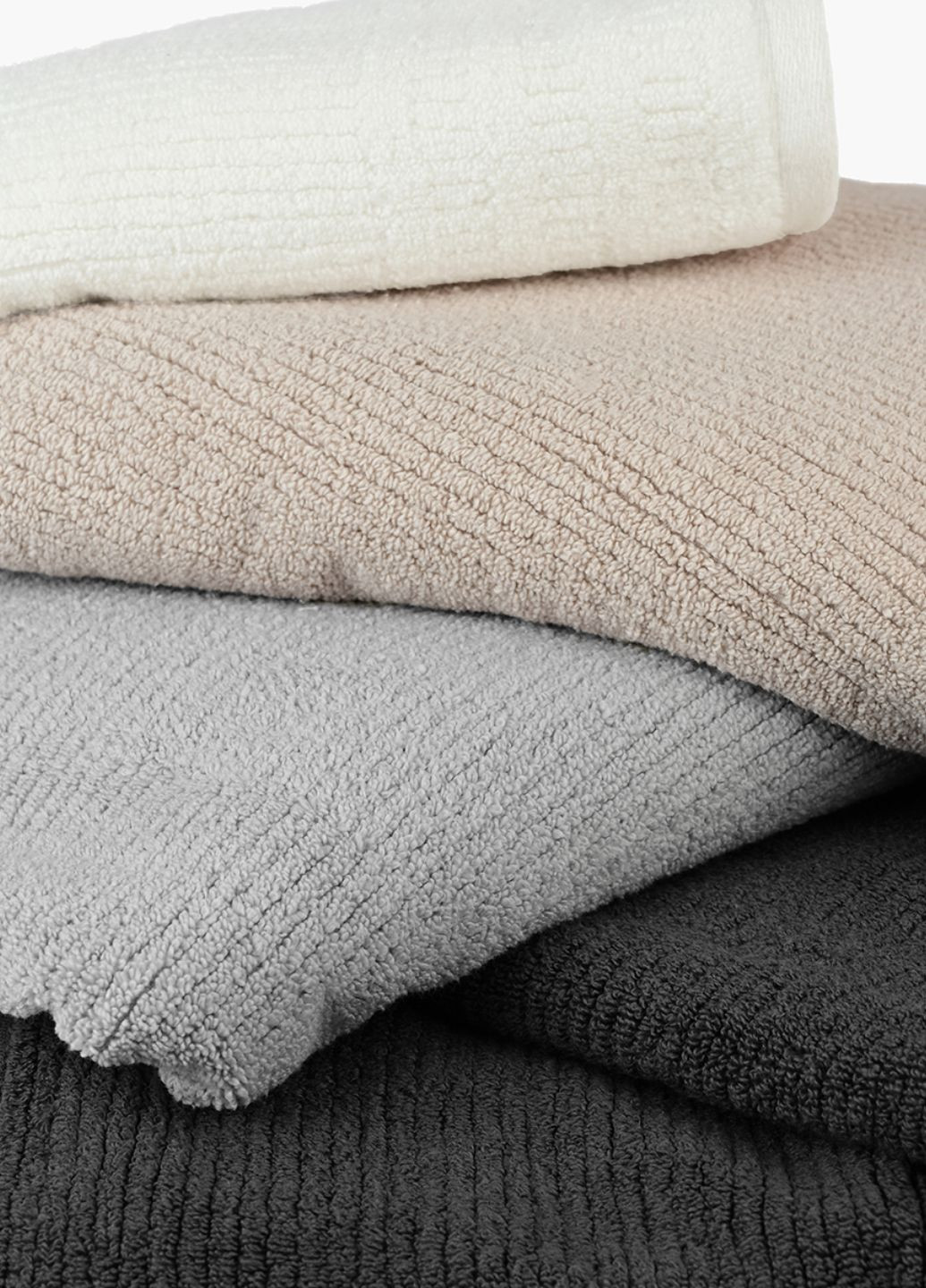 Рушник "Хвиля" 70х140 см MVM однотонний кремовий