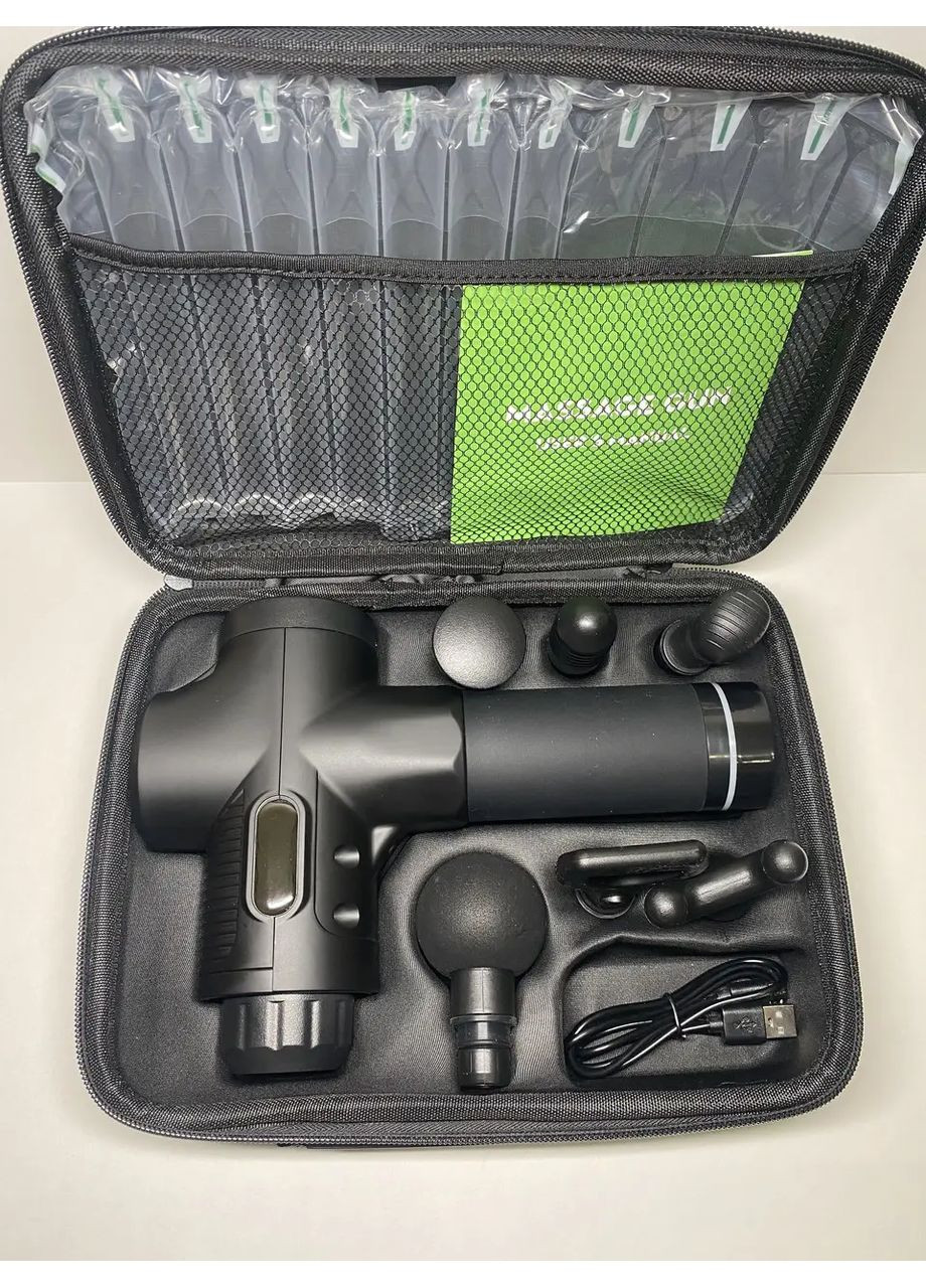 Професійний акумуляторний бездротовий ручний масажний пістолет для тіла та м'язів шиї спини та ніг tox MG (358935404)