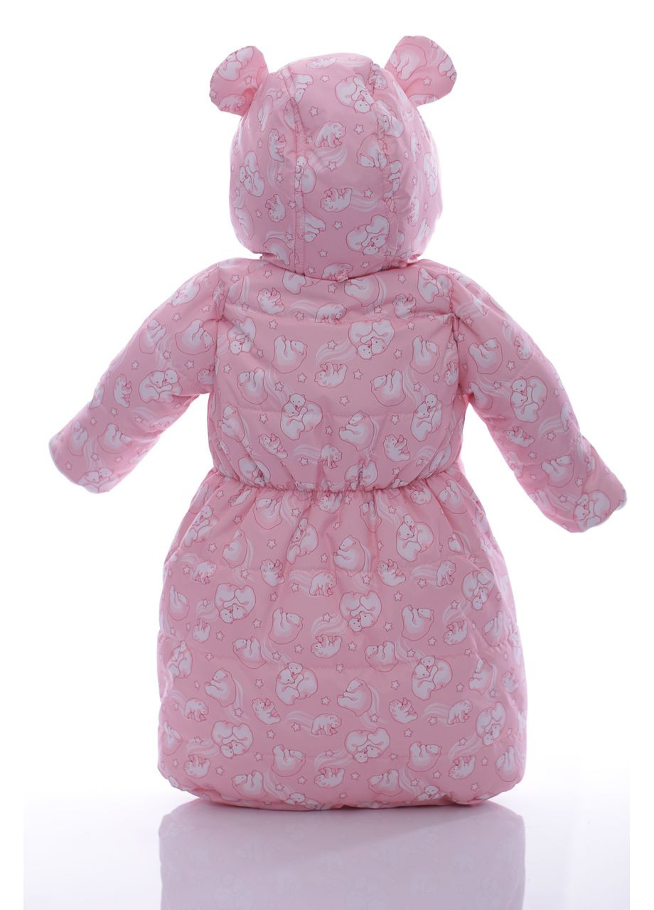 Конверт на флісі для дівчинки з Ведмедики персиково-рожевий 68 см (44909) BABYKROHA (297197562)