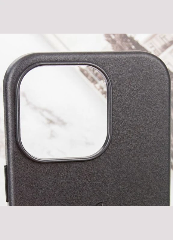 Кожаный чехол Leather Case (AAA) с MagSafe and Animation для Apple iPhone 14 Pro Max (6.7") Epik (356099465)