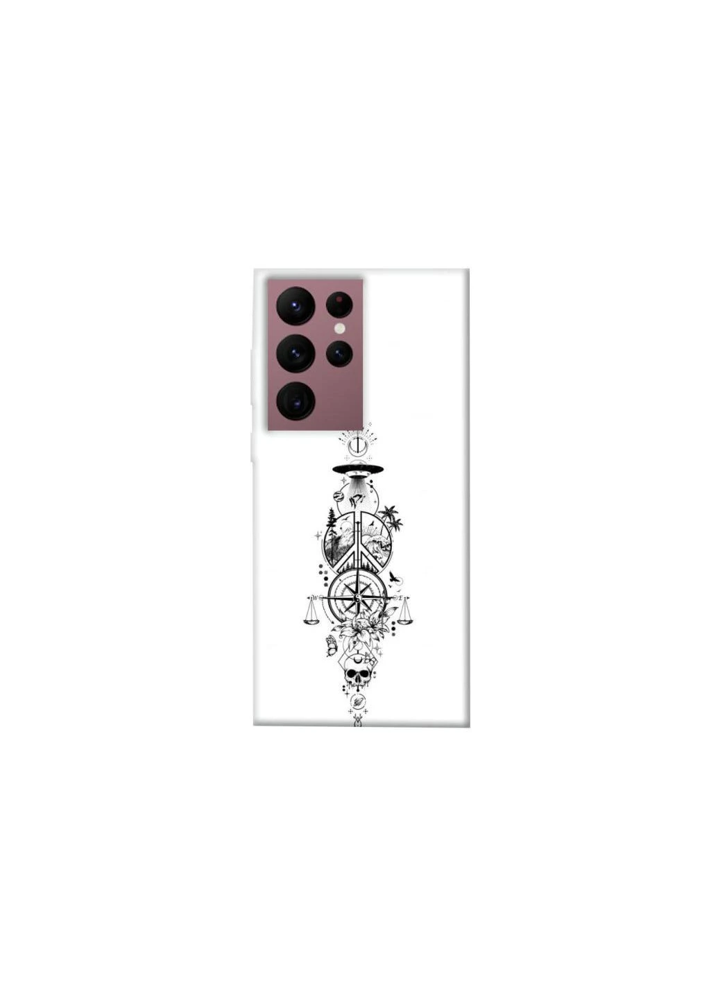 Чохол на Samsung Galaxy S22 Ultra Tattoo ver.7 Frontalka (393381699)