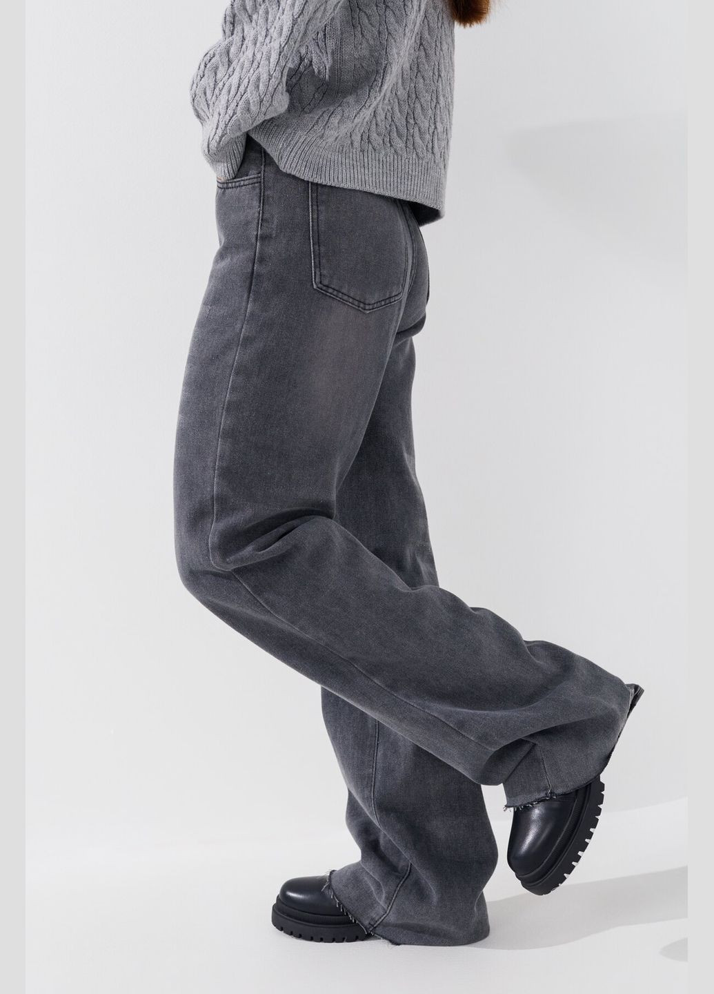 Джинсы женские 015 Серый (2000990641502D) shop (2000990641502) Палаццо No Brand - (298409408)