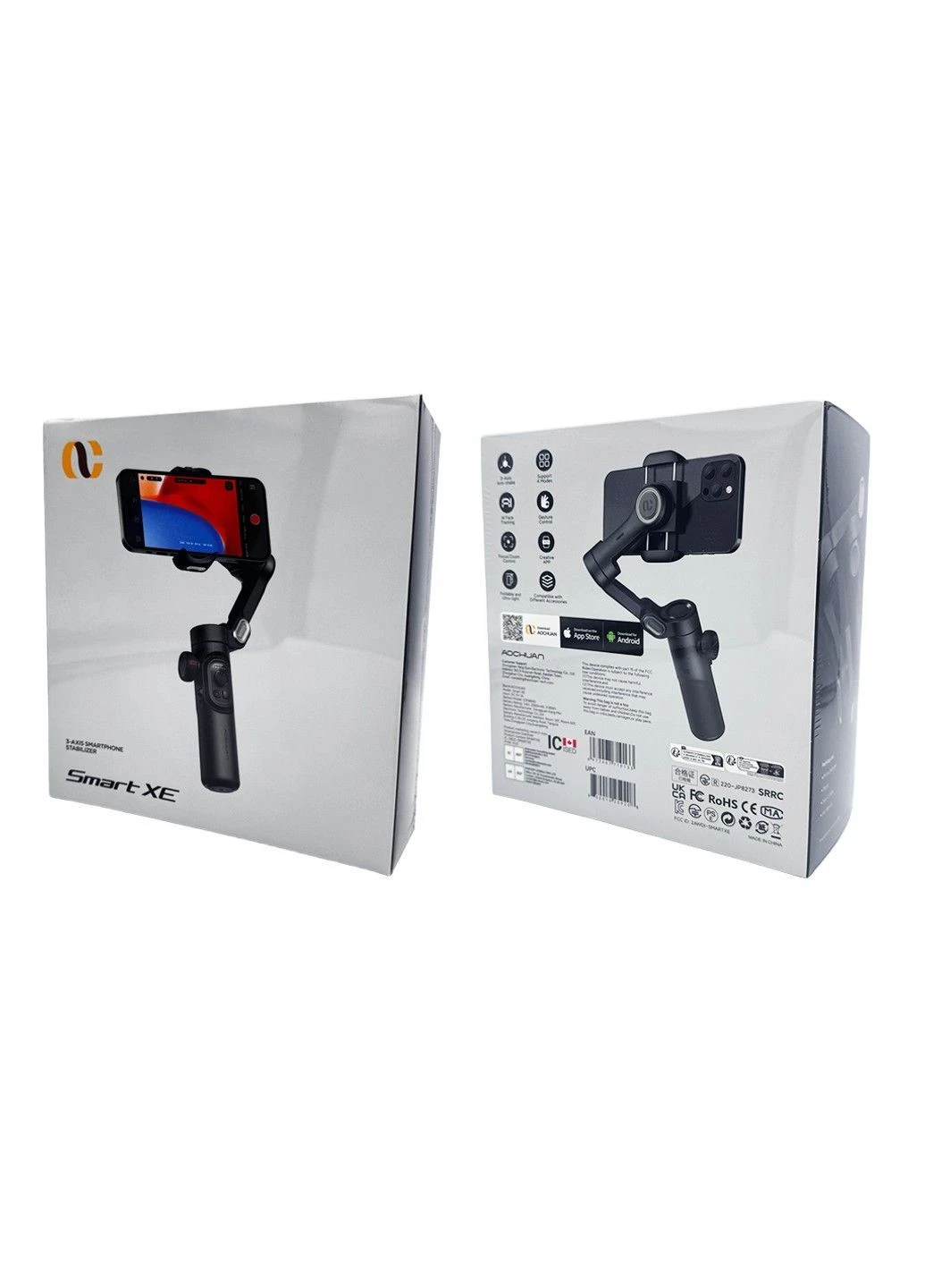 Трёхосевой стабилизатор Professional Gimbal Stabilizer for Smartphone SMART XE Черный Aochuan (380484384)