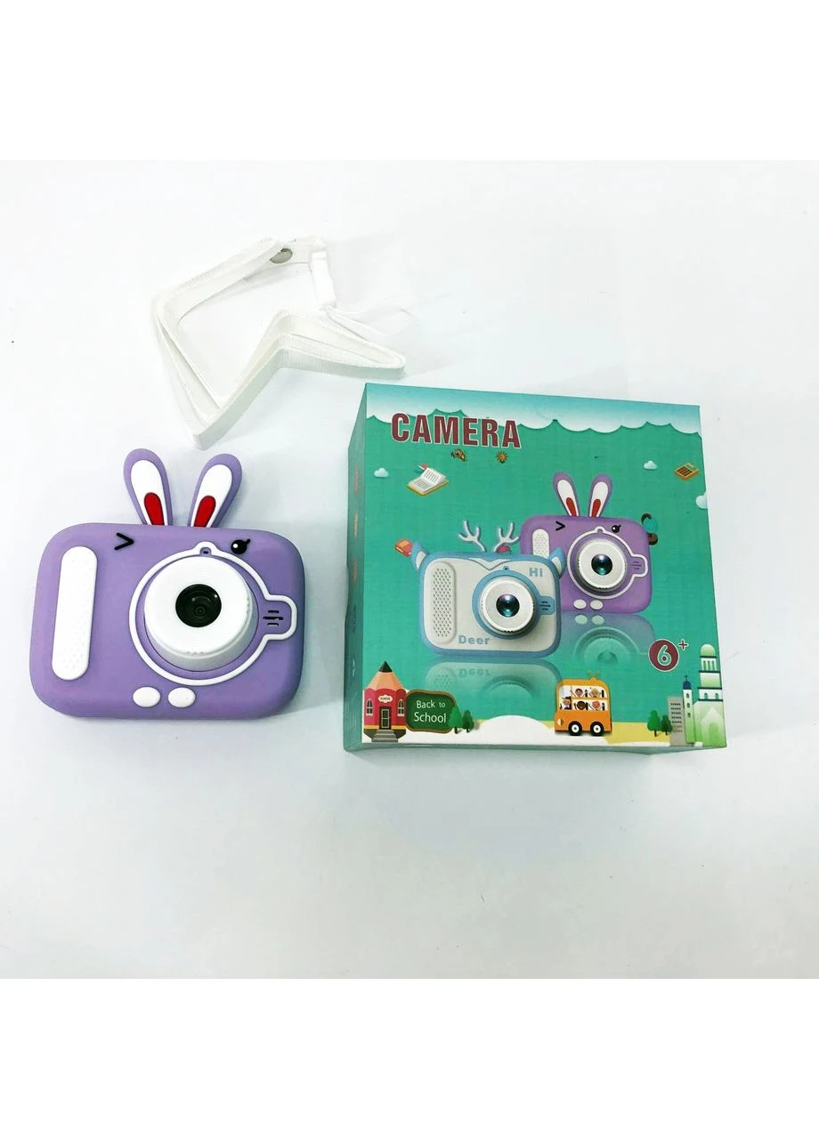 Дитячий цифровий фотоапарат X900 Rabbit Колір: фіолетовий No Brand (397594119)