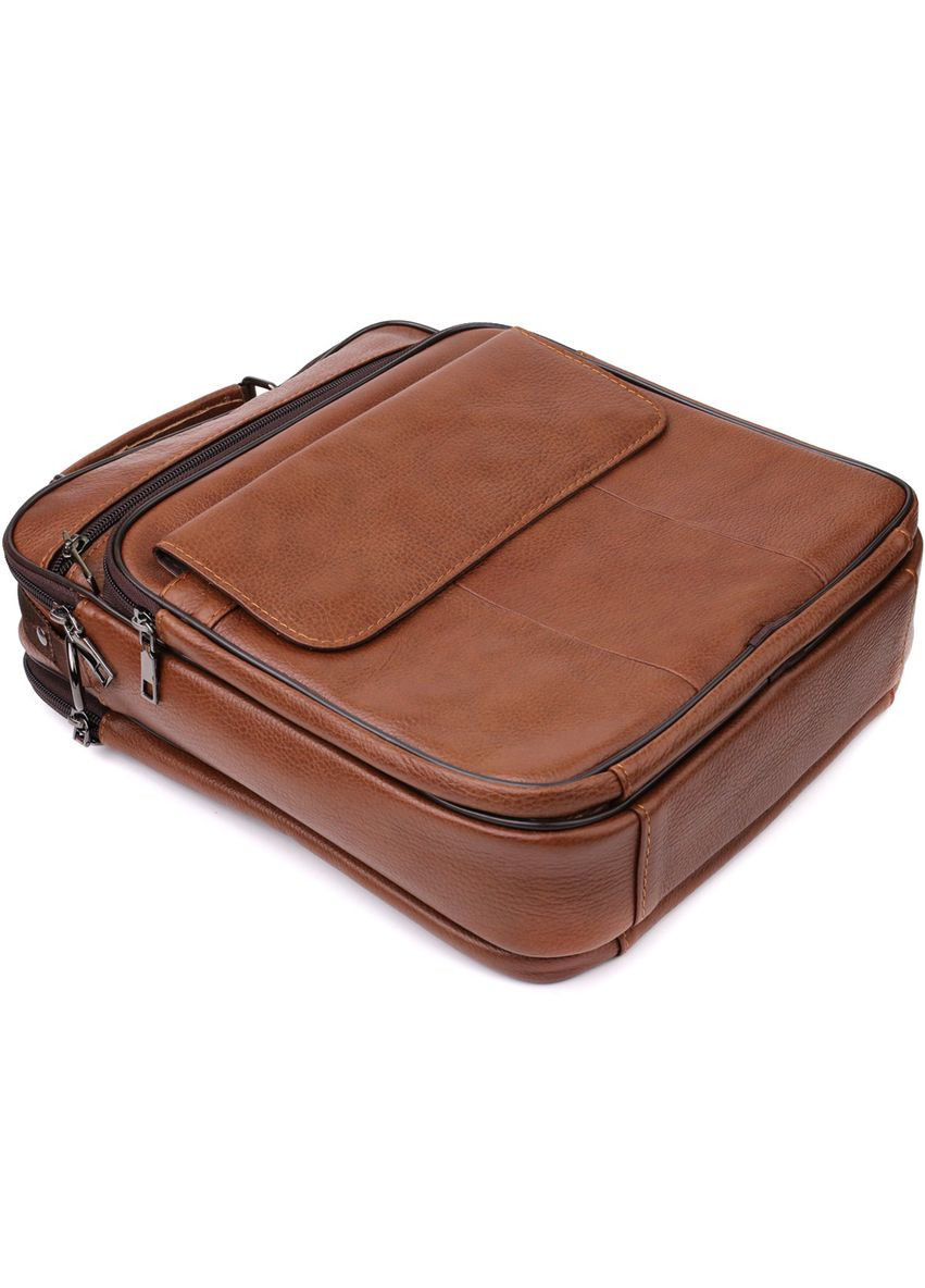 Чоловіча сумка з ручкою для перенесення в руці з натуральної шкіри 23025 Світло Vintage (366880838)