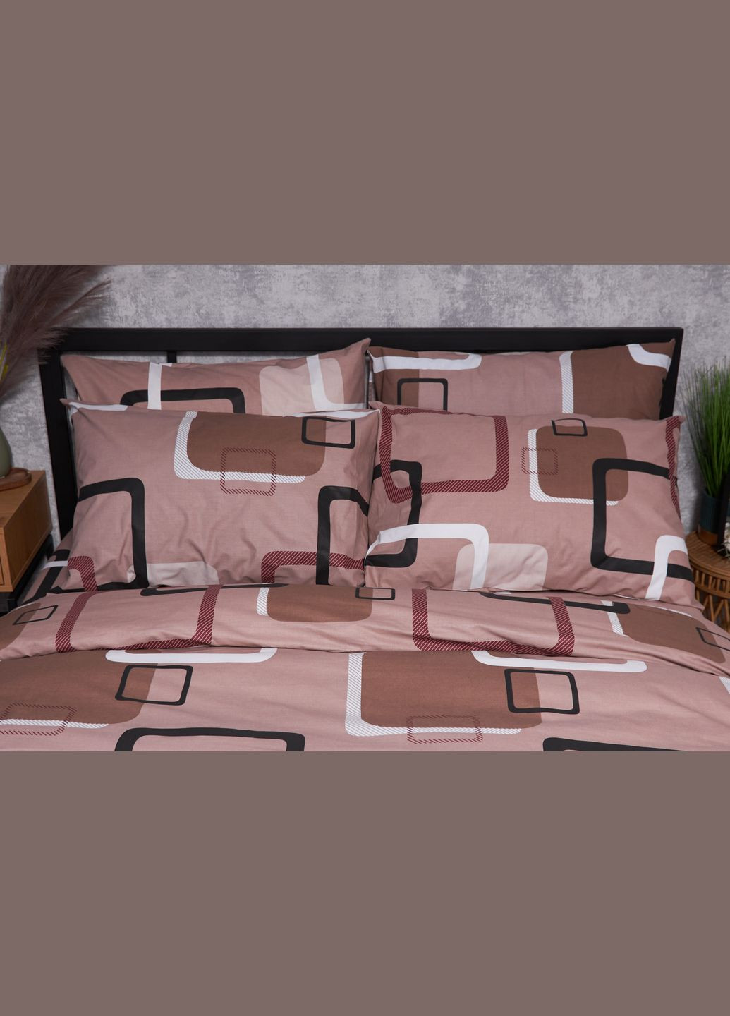 Комплект постельного белья Бязь Gold Люкс «» евро 200х220 наволочки 4х70х70 (MS-820002207) Moon&Star Gina (286762556)