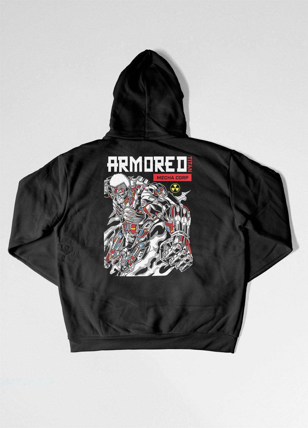 Жіноче худі з аніме принтом Атака Титанів/Райнер Браун (306-HD001BACK-BL-F) Modno (276966180)