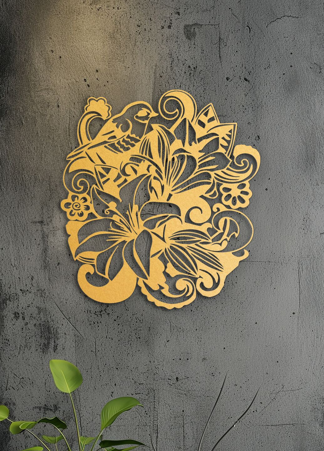 Интерьерная картина из дерева, современный декор стен "Лилия цветущая", оригинальный подарок 60х70 см Woodyard (292113709)