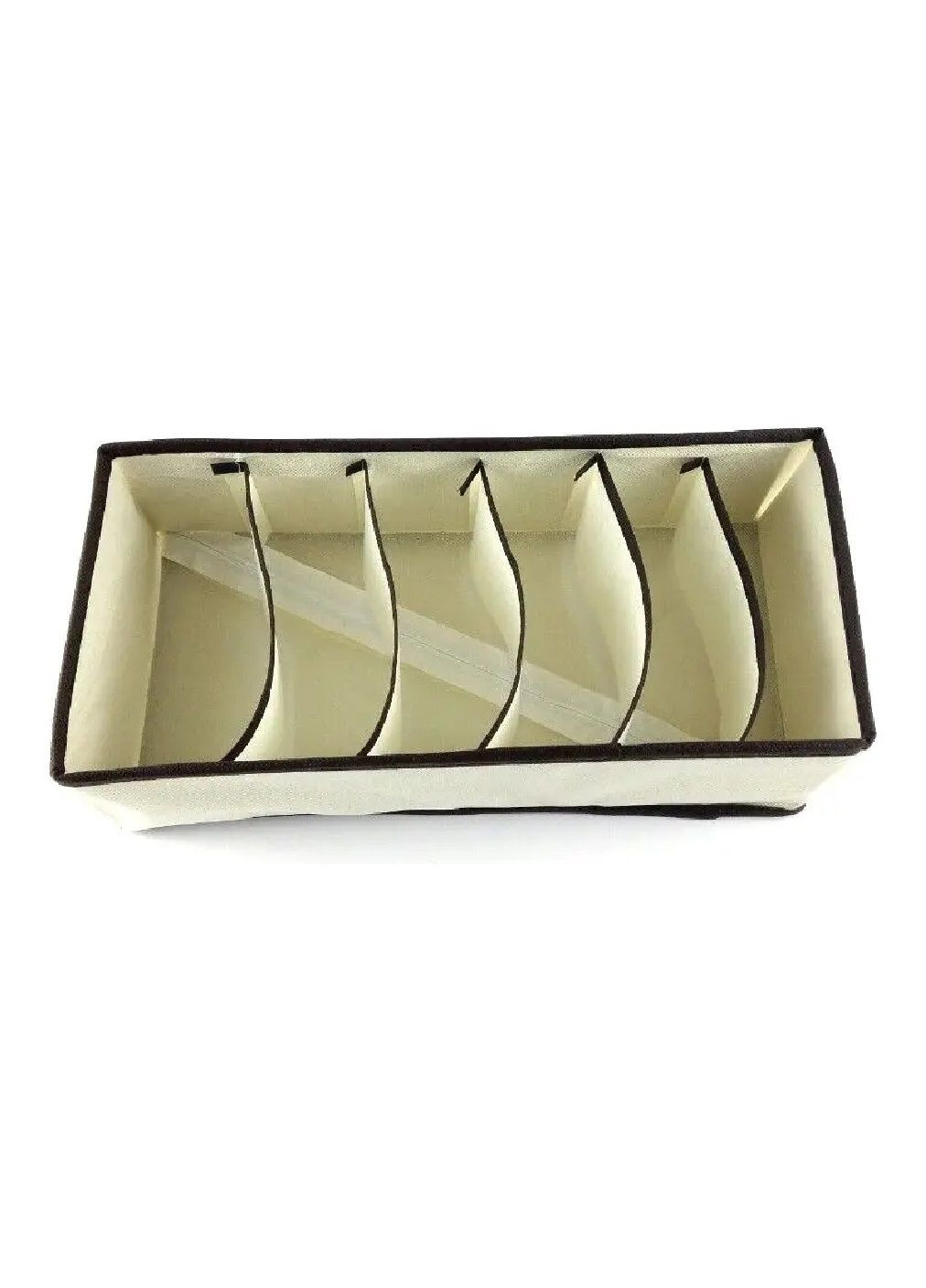 Комплект органайзерів з комірками для зберігання впорядкування білизни шкарпеток речей 4 види (478233-Prob) Бежево-коричневий Unbranded (303320283)