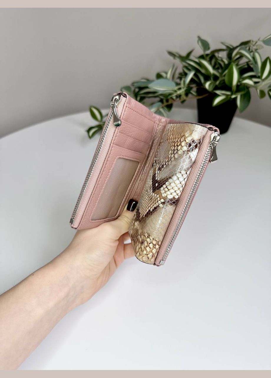 Женский кожаный кошелёк среднего размера на магнитах Classic (314815679)