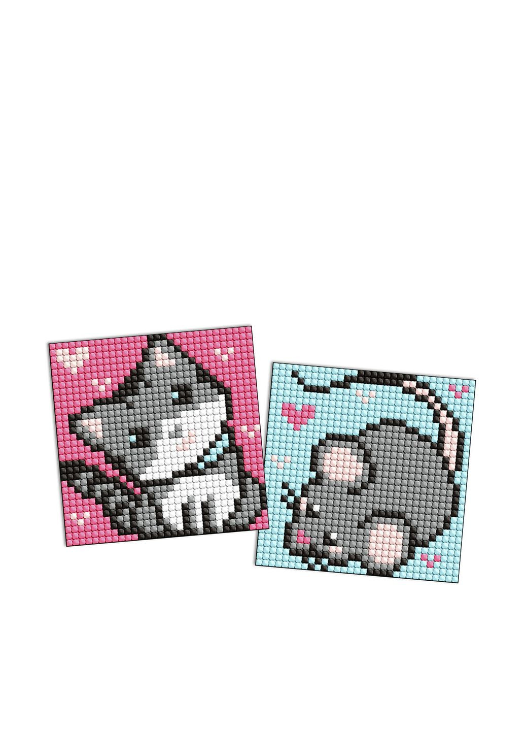 Алмазна мозаїка на стікері - Сірі друзі, набір із 2 сюжетів колір різнокольоровий CB-00282763 Ідейка (354180439)