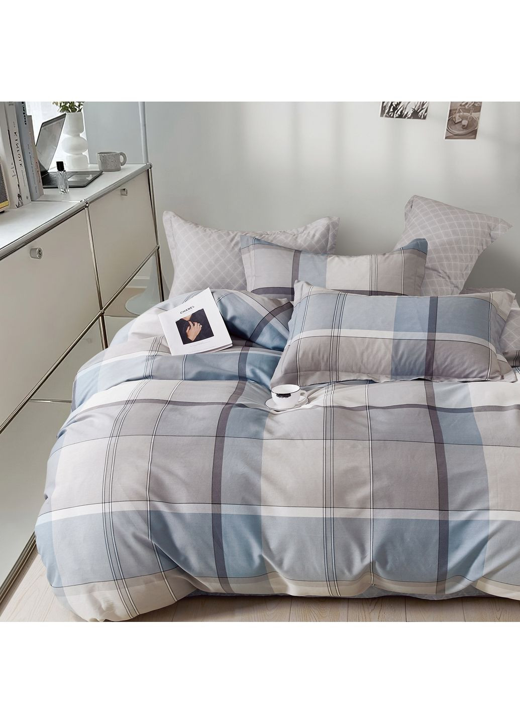 Комплект постельного белья семейный сатин Viluta 7926 (366447943)