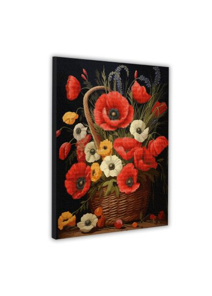 Картина по номерам (954933) Santi алмазна мозаїка Кошик з маками, 40*50см (366069583)