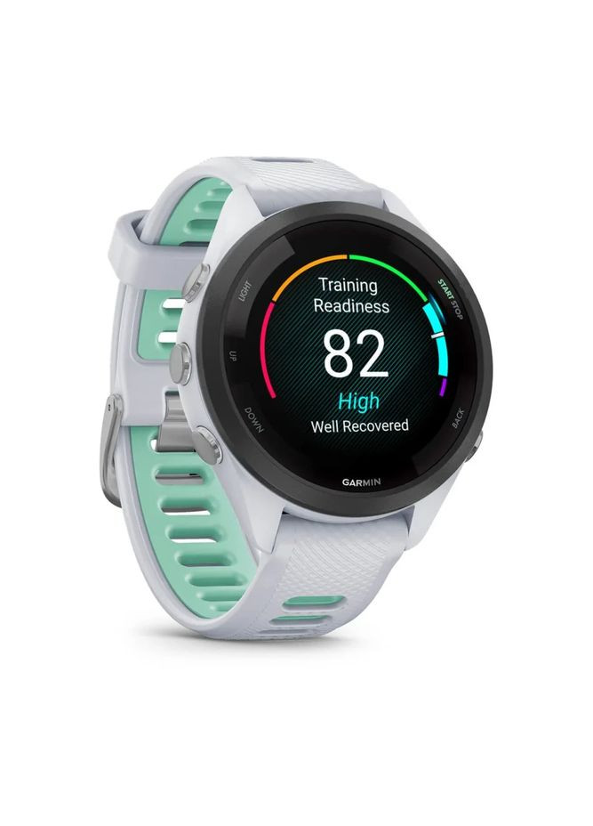 Смарт-часы Forerunner 265S белый корпус с черным безелем и белым силиконовым ремешком Garmin (325219712)