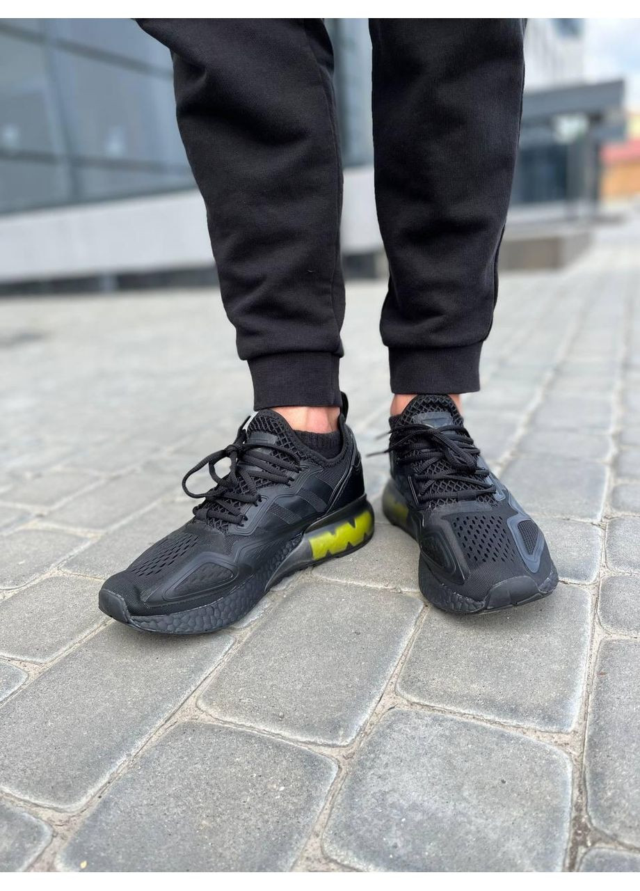 Черные демисезонные кроссовки мужские adidas zx 2k boost black адидас zx 2k изи буст No Brand
