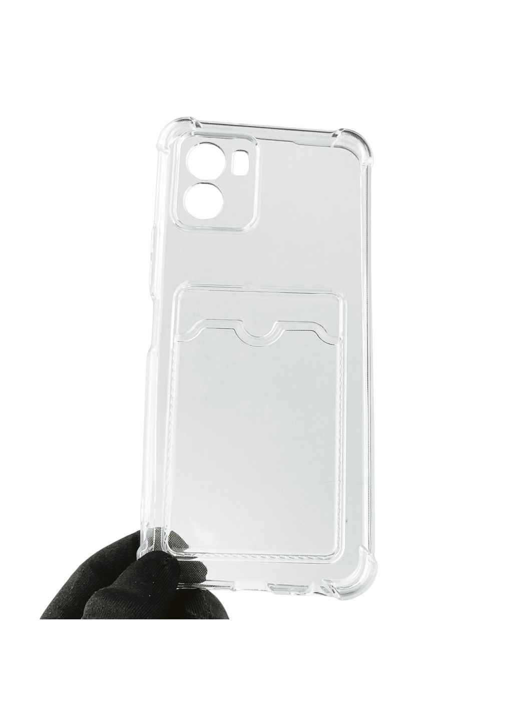 Чехол для Y15S с бронь углами с карманом для карточек k-pop на виво у15с прозрачный Vivo (366228970)