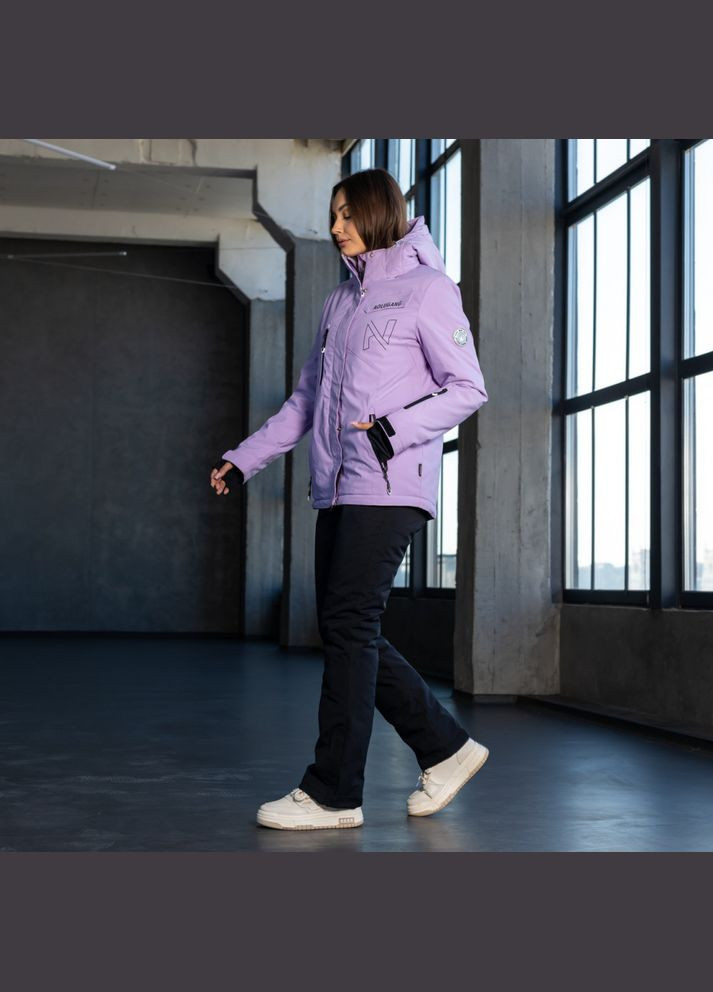 Сиреневая зимняя горнолыжная куртка женская Aolugang куртка лижна