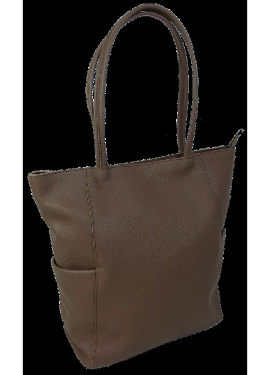 Жіноча шкіряна сумка на двох ручках, Україна коричнева Borsacomoda (360893865)