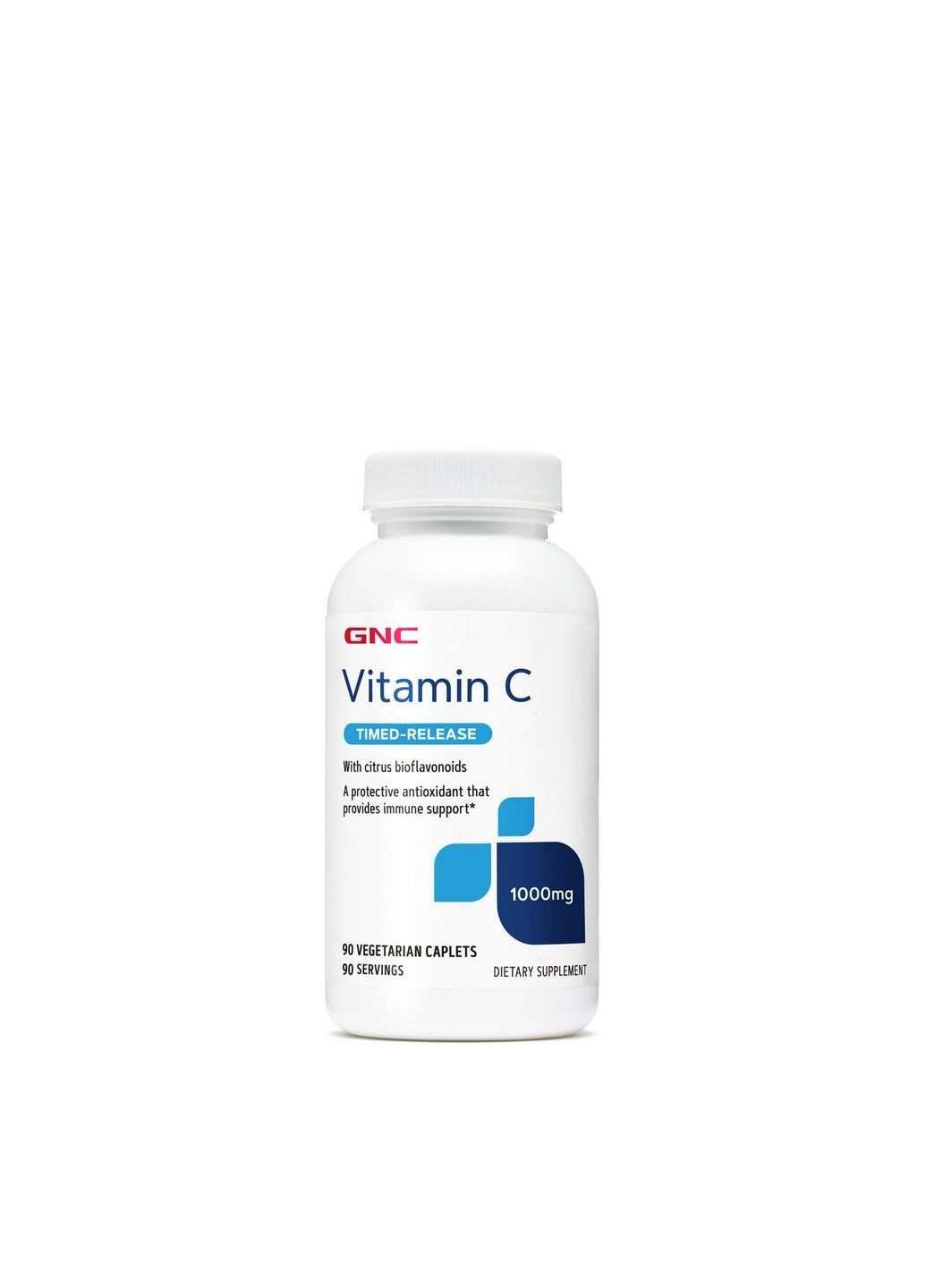 Вітаміни та мінерали Vitamin C 1000 mg Timed-Release, 90 вегакапсул GNC (293478880)
