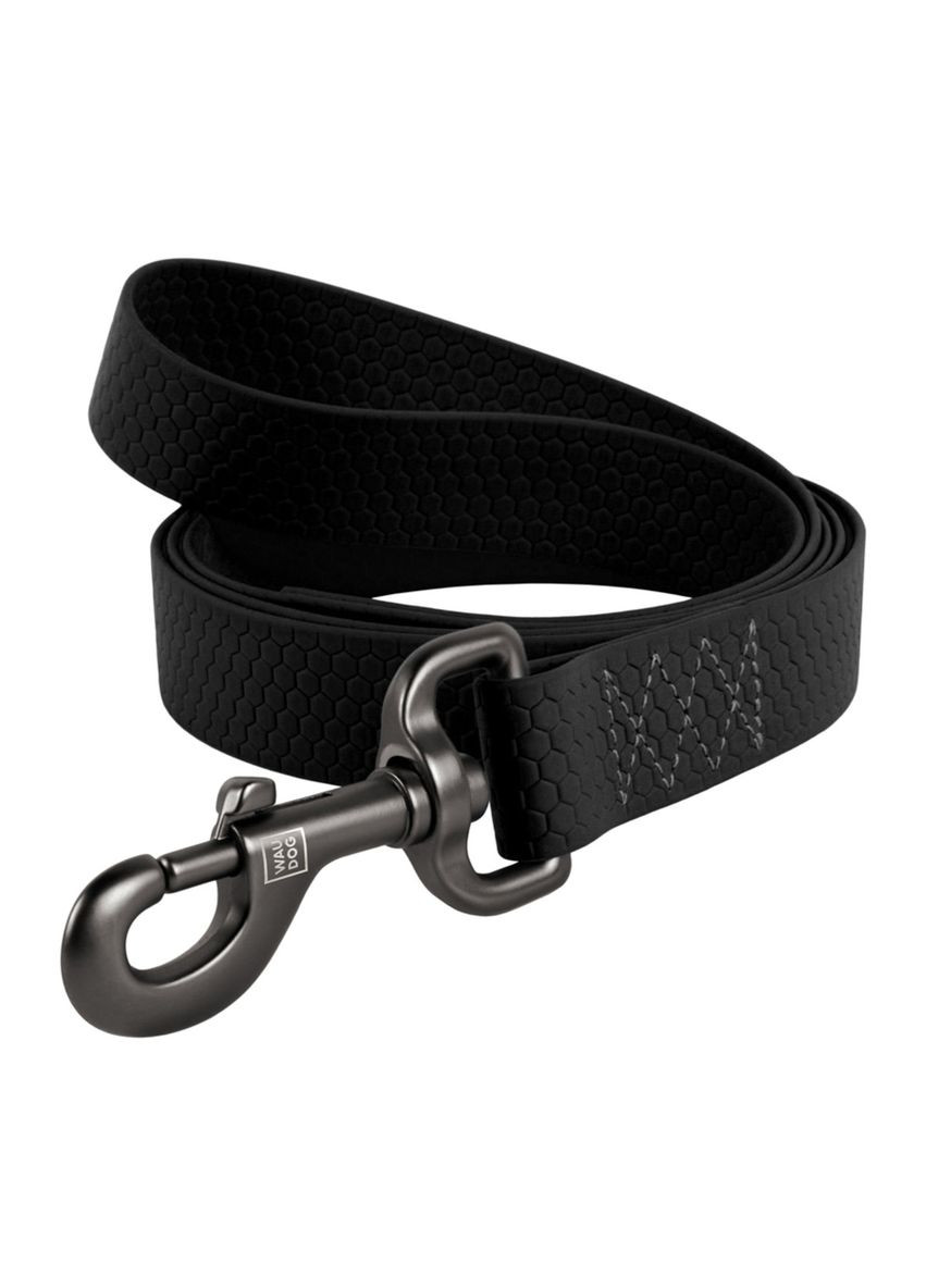 Повідець для собак водостійкий Waterproof Ш 25 мм Д 122 см Чорний WAUDOG (322125029)