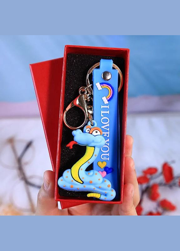 Брелок для ключей с карабином в виде Змеи – символ 2025 года в подарочной упаковке. No Brand (307908703)