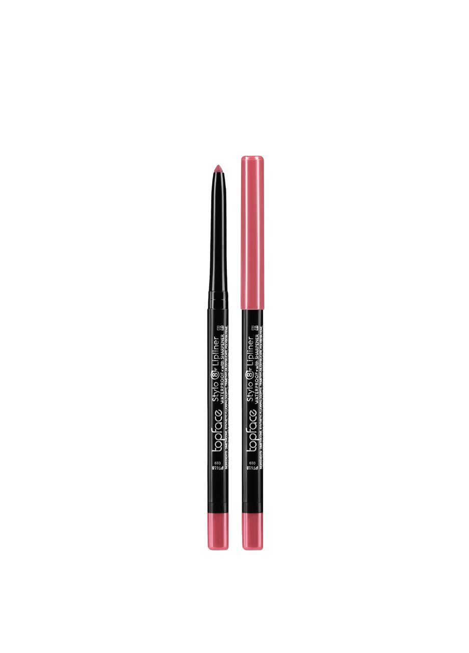 Олівець для губ водостійкий Stylo Lipliner матовий № 019 Червоногарячий (PT618) TopFace (362138589)