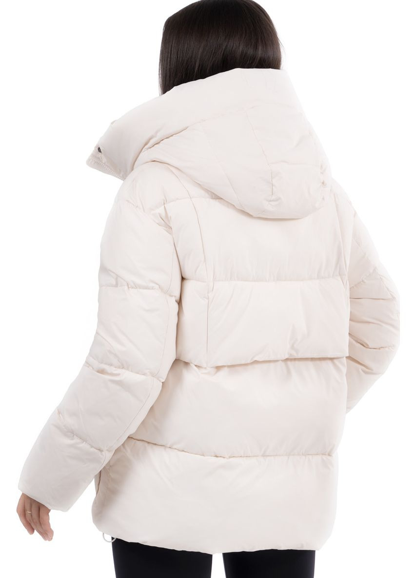 Комбінована демісезонна куртка жіноча nf 229661 бежева Freever