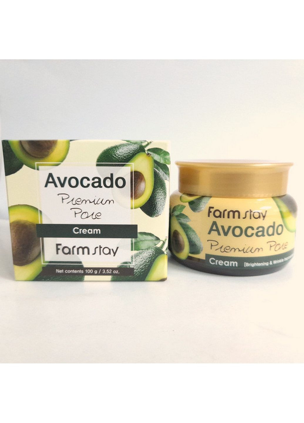 Крем осветляющий для лица от морщин avocado premium pore cream FarmStay (282593144)