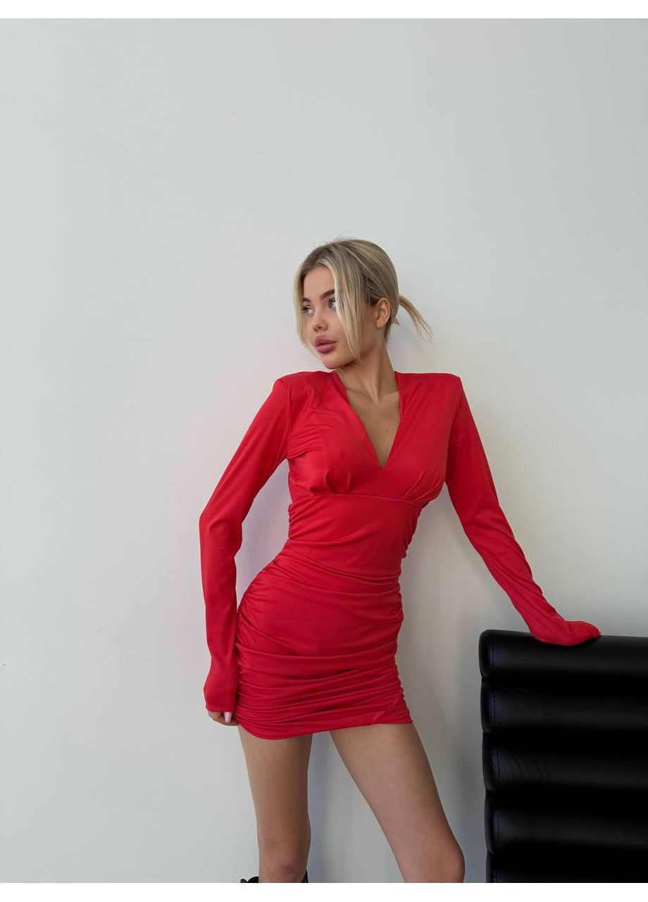 Червона класична вечірня сукня міні Fashion