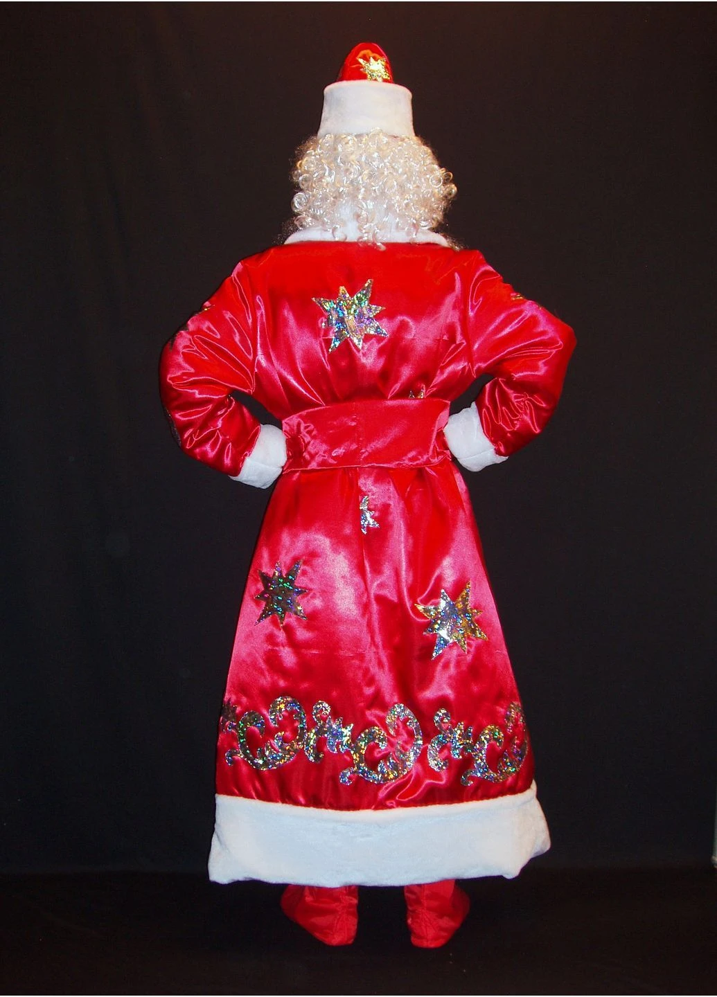 Костюм Св.Николая/Д.Мороза БЛЕСТЯЩИЙ КРАСНЫЙ-1 р-р 50-56 Billi Bons (398819876)