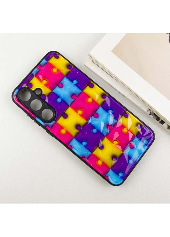 Чохол Prisma Fluffie TPU+PC з антиковзким покриттям та захистом від відбитків пальців для Samsung Galaxy A35 Комбінований Epik (372499309)