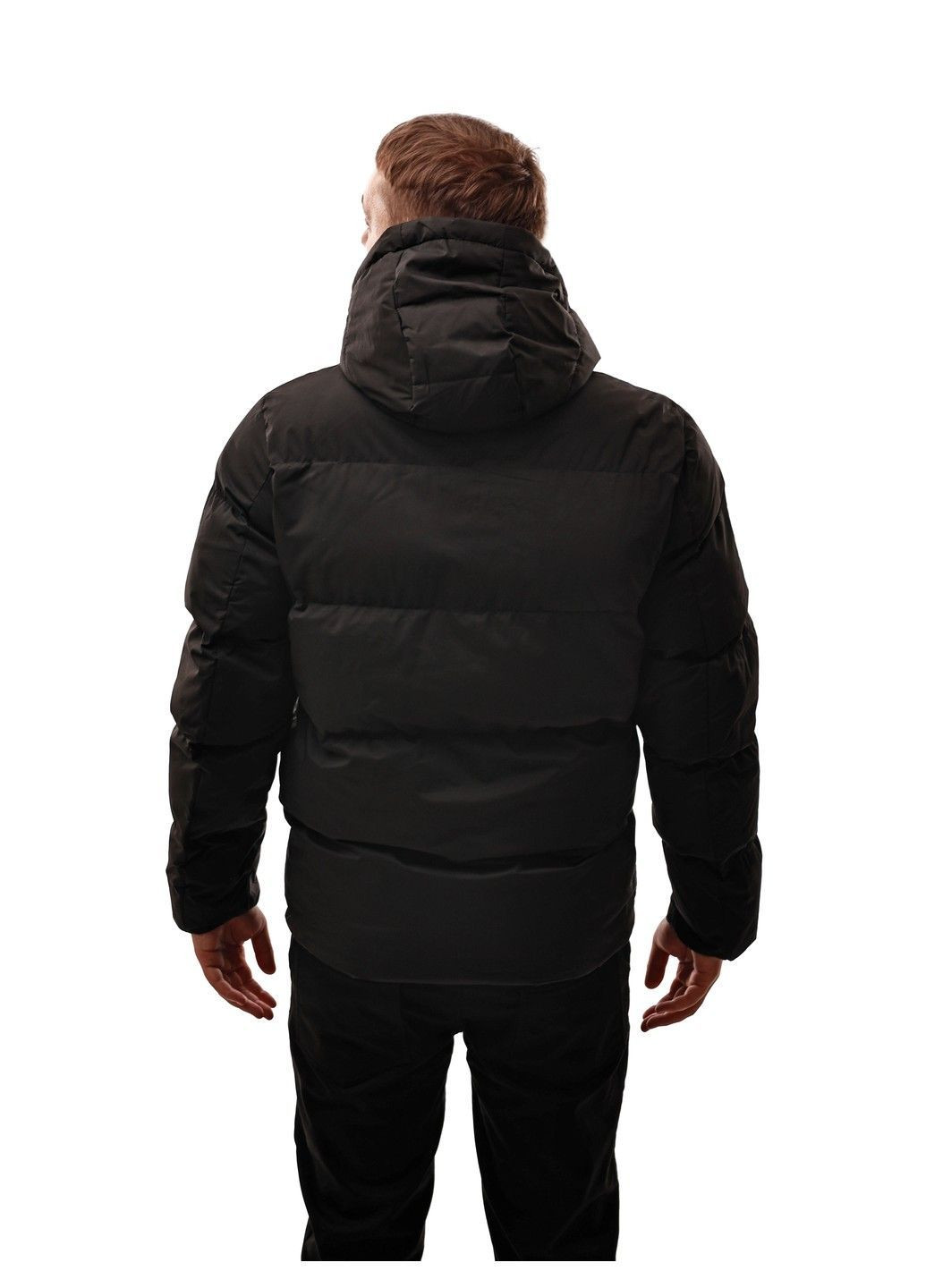 Черная куртка зимняя мужская No Brand