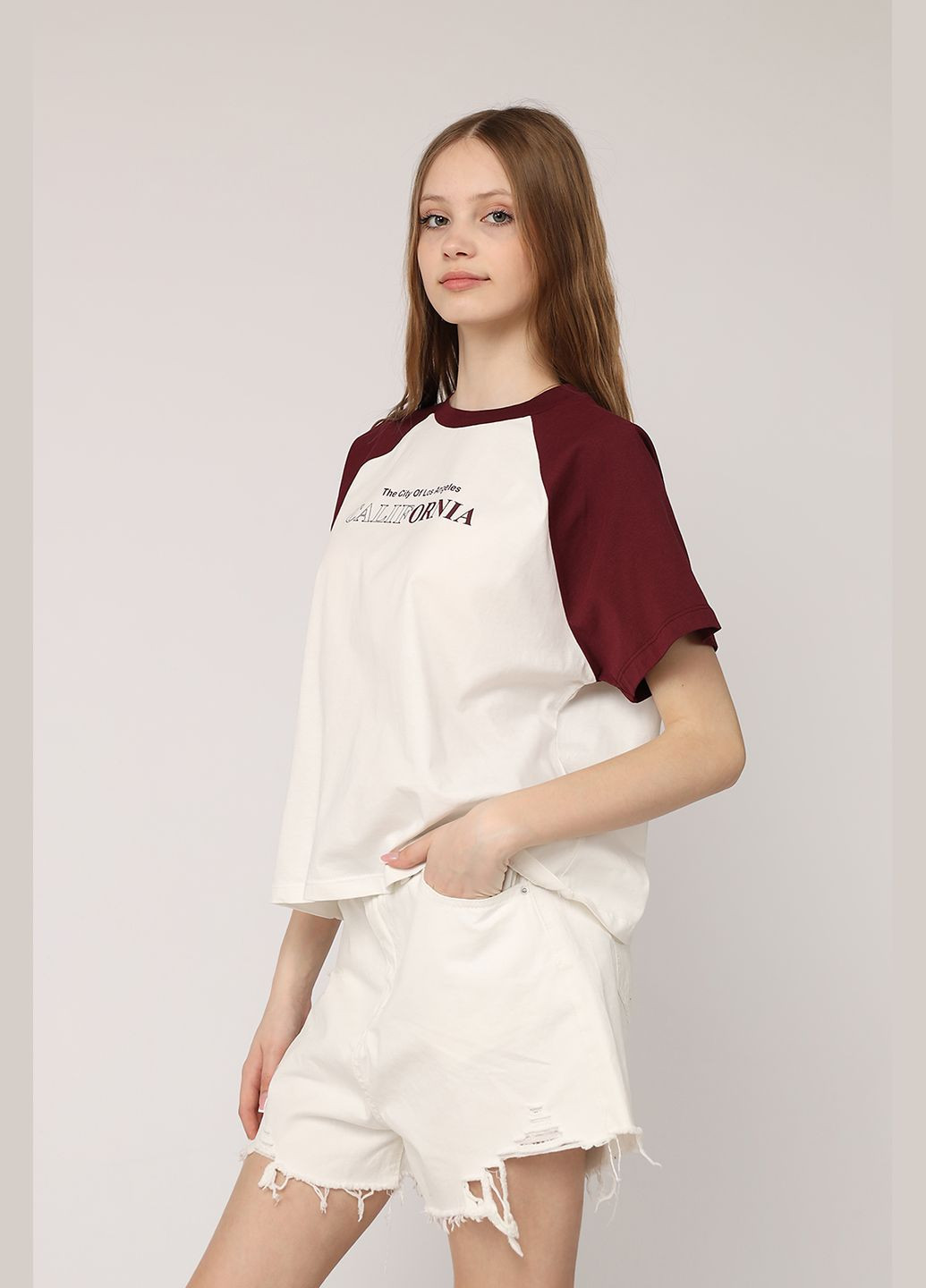 Футболка з коротким рукавом жіноча колір білий ЦБ-00275564 Crep - (327610208)