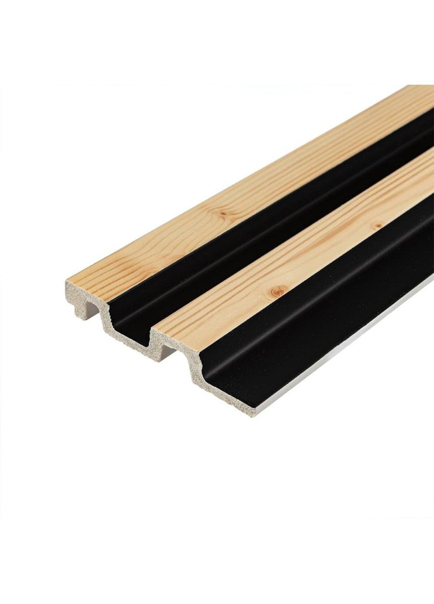 Рейка декоративна PS 2900х120х20мм Сосна з графітом SW-00002146 Sticker Wall (353967888)