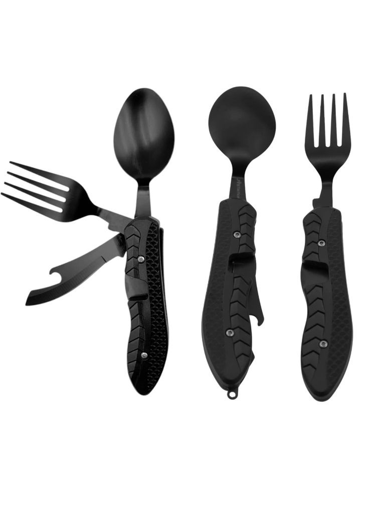 Мультитул Tourist Essentials 4 в 1 Туристический Комплект Черный JB Tacticals (342966789)