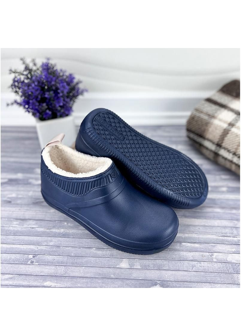 Галоші сабо жіночі утеплені Е-001002-7 Темно-сині Dago (267148296)