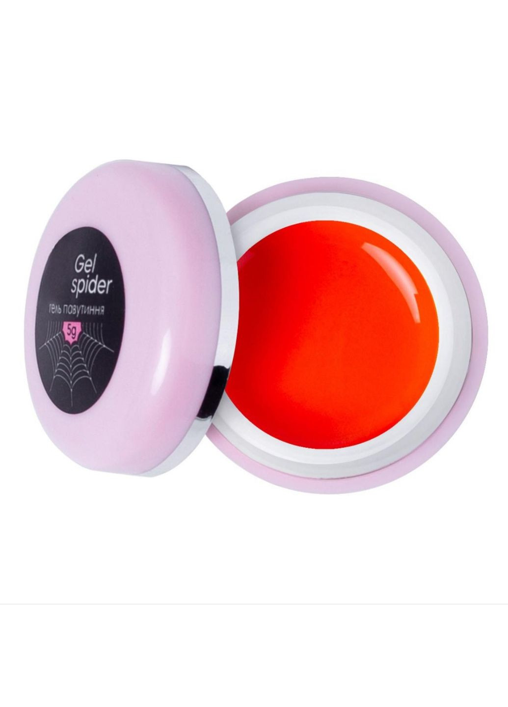 Гель павутинка неонова для дизайну нігтів SPIDER GEL Червона 5 мл FRC Beauty (342376291)
